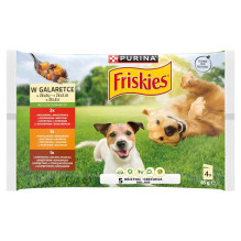 PURINA Friskies in jelly - wet dog food - 4 x 85g