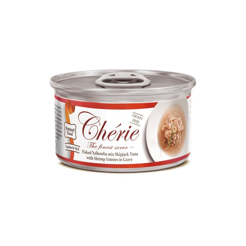 CHERIE Tuna with shrimp mix in gravy - wet cat food - 80g