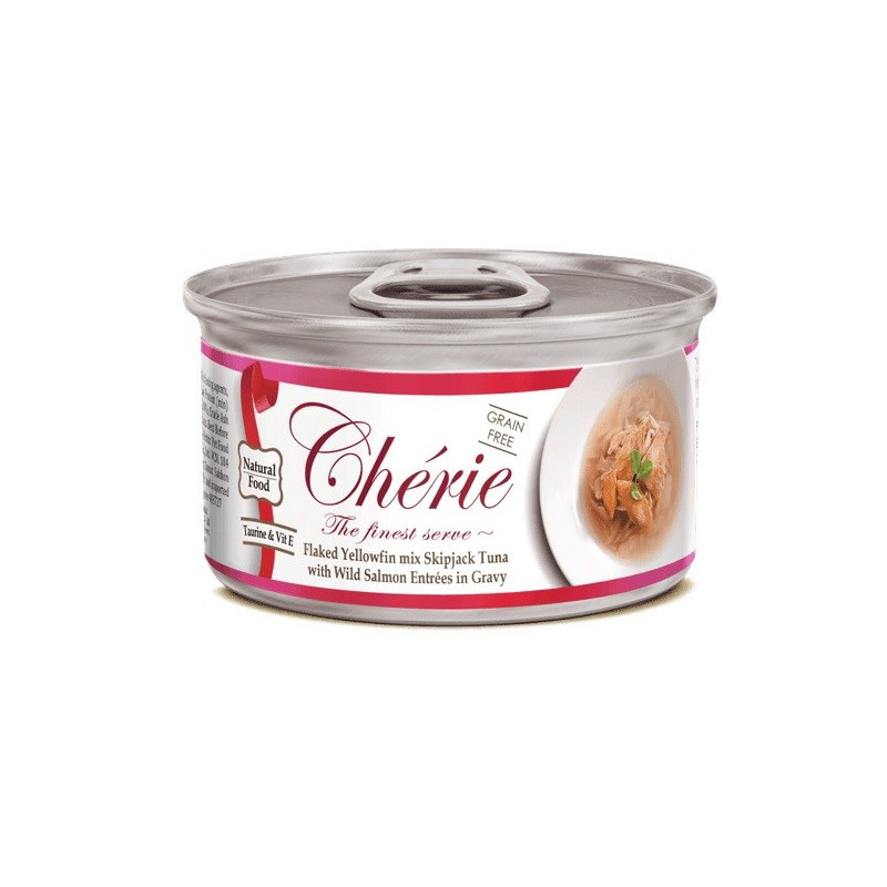 CHERIE Tuna with salmon mix in gravy - wet cat food - 80g