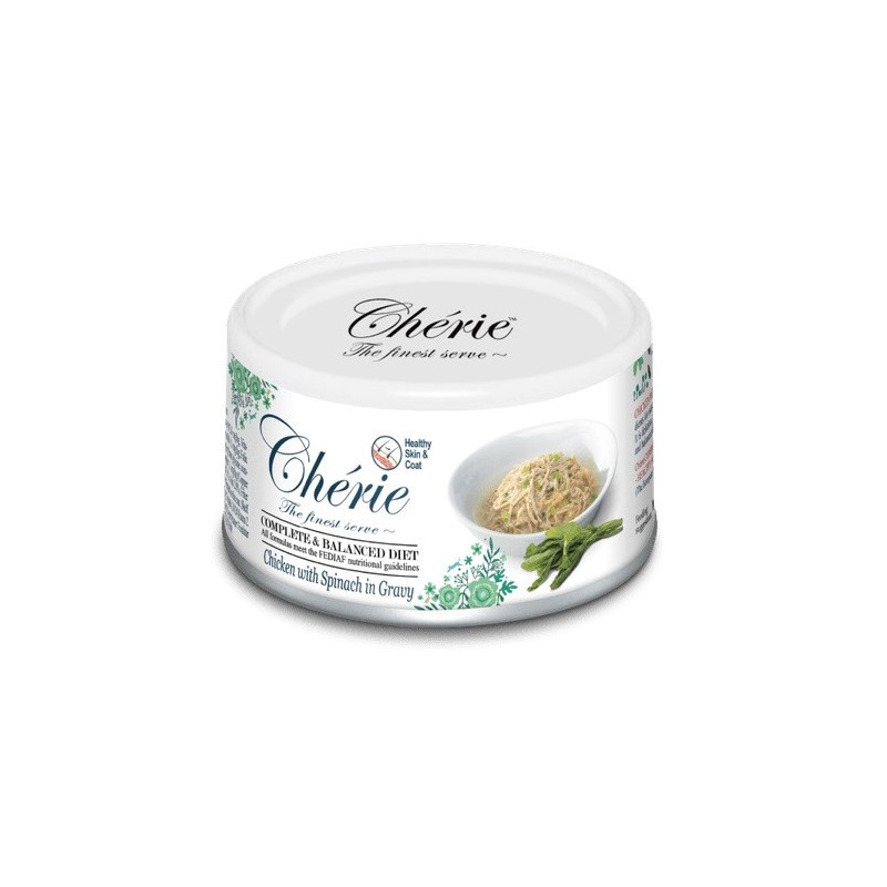 CHERIE Chicken with spinach - wet cat food - 80g