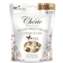 CHERIE Freeze-dried chicken and liver pieces - cat treats - 30g