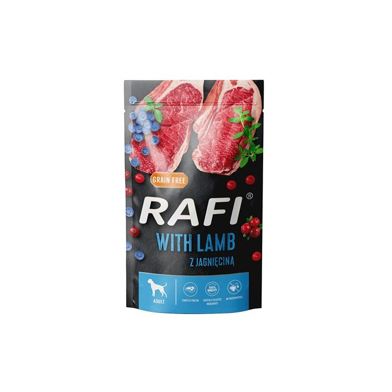 DOLINA NOTECI Rafi Lamb, blueberry, cranberry - wet dog food - 500g