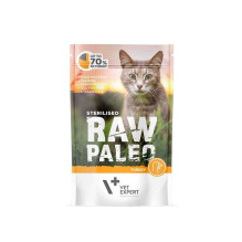 RAW PALEO Adult Cat Sterilised Turkey - wet cat food - 100 g