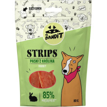 MR. BANDIT STRIPS Rabbit Strips - dog treat - 80 g