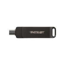 „Flash“ diskas PATRIOT Rage R550 512 GB 100 MB / S USB A+C pasukamas dizainas (PE512GR550DSAD) juodas