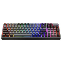 „Cooler Master MK770“ žaidimų klaviatūra, USB + RF belaidis ryšys + „Bluetooth“ QWERTY JAV anglų juoda, pilka