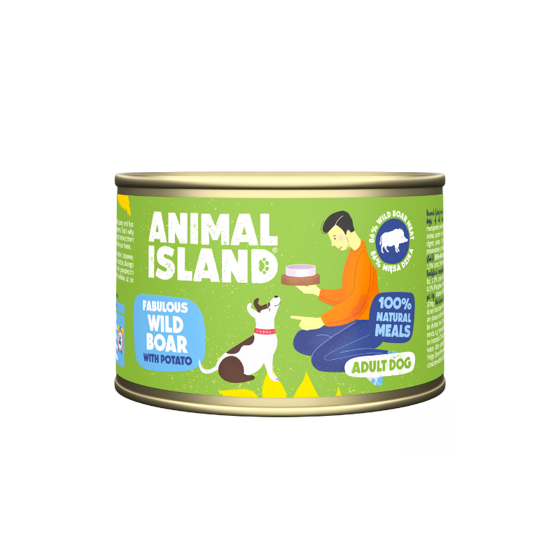 ANIMAL ISLAND venison with potatoes - wet dog food - 410 g