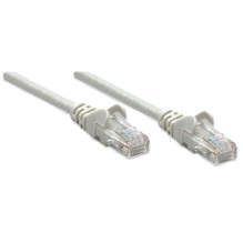 „Intellinet“ tinklo pataisos kabelis, Cat6, 1 m, pilkas, CCA, U / UTP, PVC, RJ45, paauksuoti kontaktai, be kliūčių, įkra