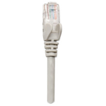 „Intellinet“ tinklo pataisos kabelis, Cat6, 1 m, pilkas, CCA, U / UTP, PVC, RJ45, paauksuoti kontaktai, be kliūčių, įkra