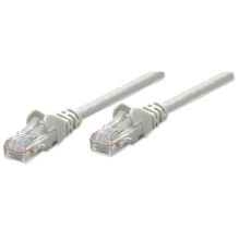 „Intellinet“ tinklo pataisos kabelis, Cat6, 0,5 m, pilkas, CCA, U / UTP, PVC, RJ45, paauksuoti kontaktai, be kliūčių, įk