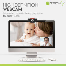 Techly I- -60T webcam 1920 x 1080 pixels USB 2.0 Black