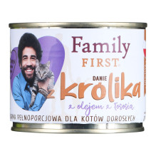 FAMILY FIRST Triušis - šlapias kačių maistas - 200g