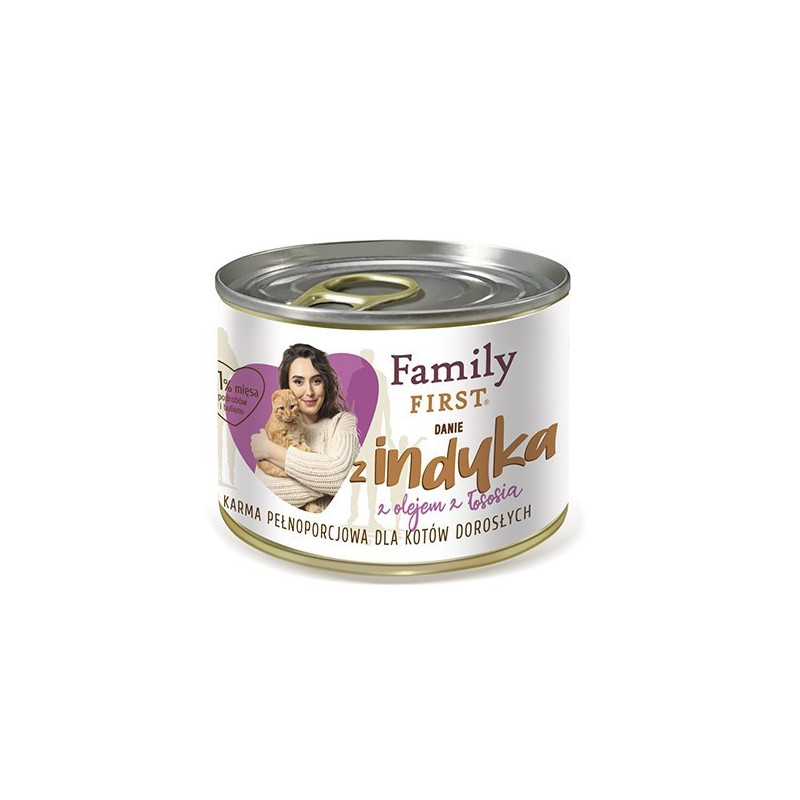 FAMILY FIRST Adult Turkey dish - wet cat food - 200g