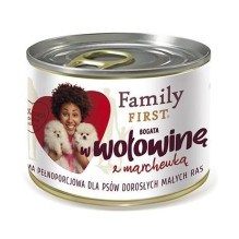 FAMILY FIRST Adult Beef with carrot - Wet dog food - 200 g