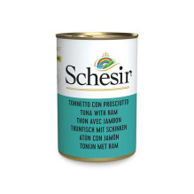 SCHESIR Tuna with ham in broth - wet cat food - 140g