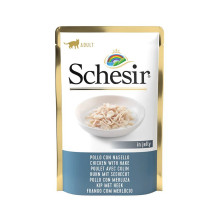 SCHESIR Chicken with hake in jelly - wet cat food - 85g