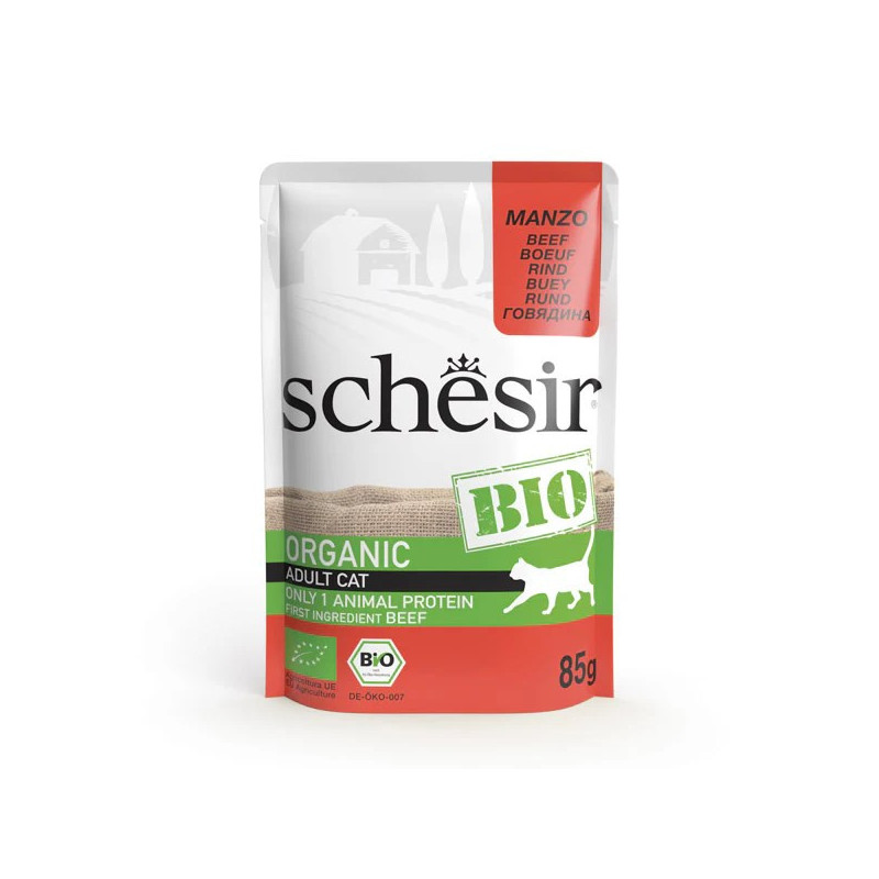 SCHESIR Bio Beef in pate - wet cat food - 85g