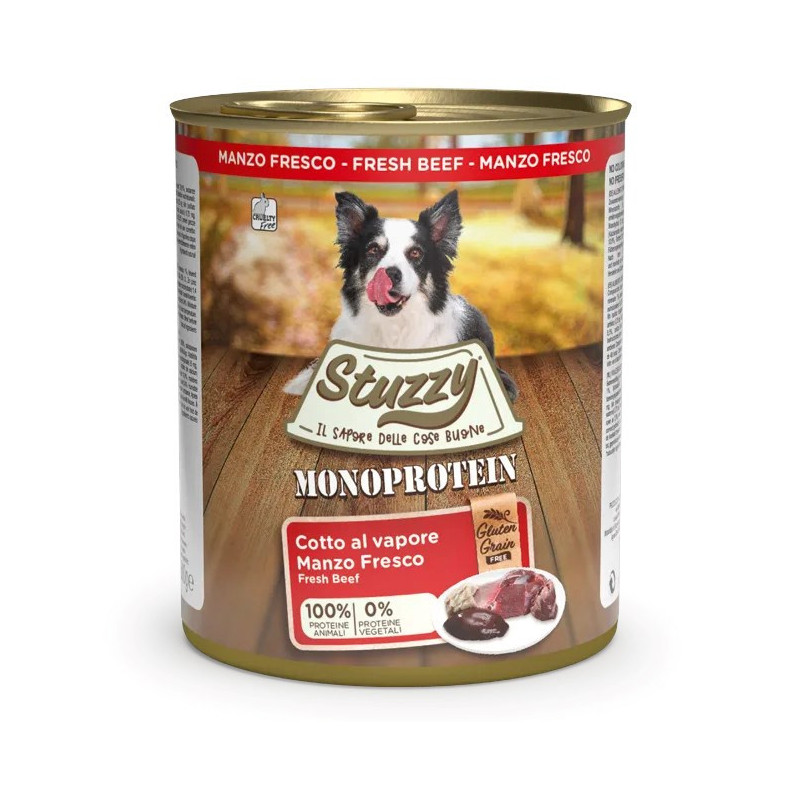 STUZZY Monoprotein Beef - wet dog food - 800g