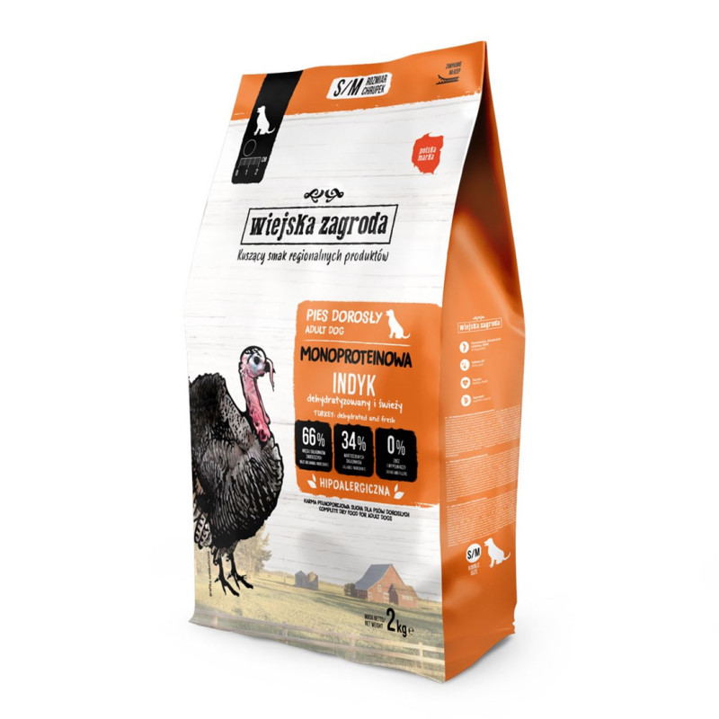 COUNTRY FARM Monoprotein Turkey - dry dog ​​food - 2kg