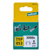 Wolfcraft 7017000 - Broad Back Staples, Steel, Type 053 / 8 mm