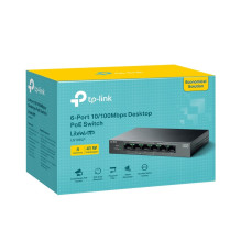 TP-Link LiteWave LS106LP network switch Unmanaged Fast Ethernet (10 / 100) Power over Ethernet (PoE) Black