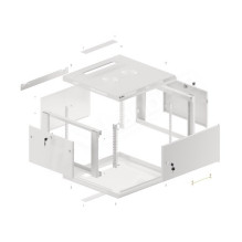 LANBERG WALL MOUNT RACK CABINET 19&quot; 6U 600X600