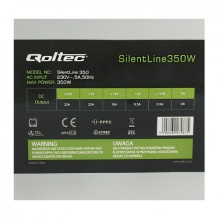 Qoltec ATX 350W BULK maitinimo blokas 20+4 kontaktų ATX Pilka