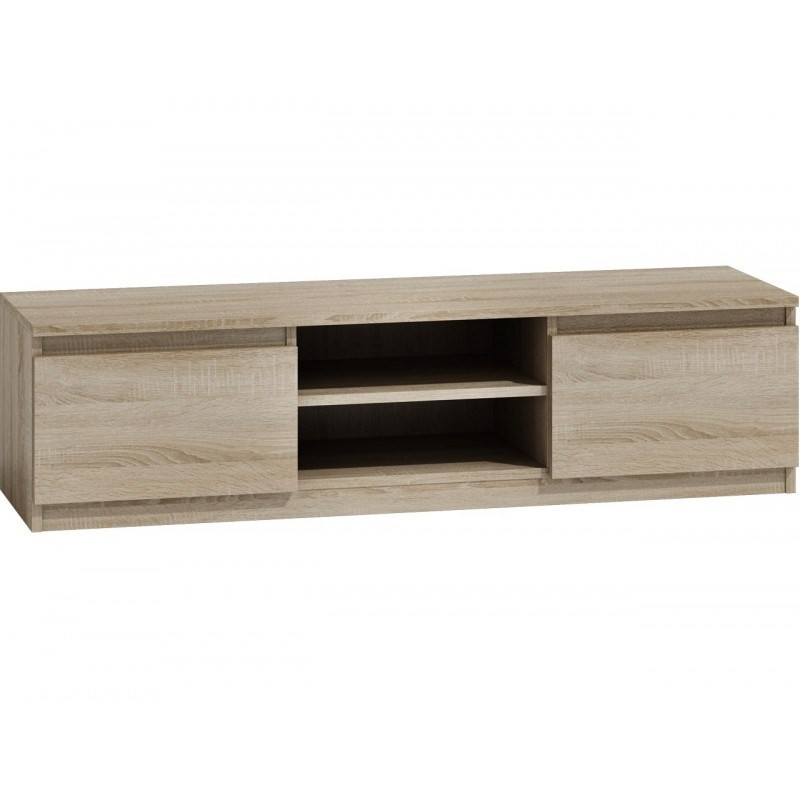 Topeshop RTV140 SONOMA TV stand / entertainment centre 2 shelves