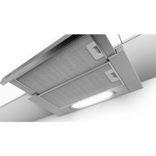 Bosch Serie 4 DFT63AC50 cooker hood Semi built-in (pull out) Silver 360 m³ / h D