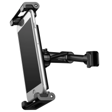 Baseus Backseat Car Mount SUHZ-01 Car Headrest Holder for Tablets / Smartphones 4.7-12.9&quot; - Black