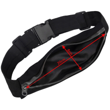 Running belt for waist smartphone black