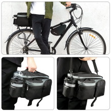 Wozinsky bike carrier bag with shoulder strap 6l black (WBB3BK)