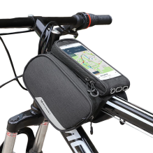 Wozinsky frame bike bag + detachable phone cover up to 6.5 &quot;1.5l black (WBB7BK)