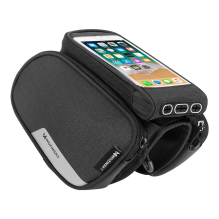 Wozinsky frame bike bag + detachable phone cover up to 6.5 &quot;1.5l black (WBB7BK)