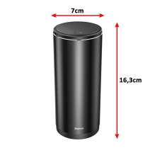 Baseus Mini Car Waste Bin with Lid Black (CRLJT-01)