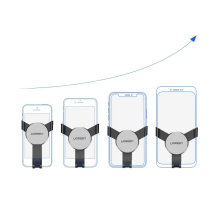 Ugreen LP130 40907 gravitacinio telefono laikiklis automobilio orlaidei - sidabrinis
