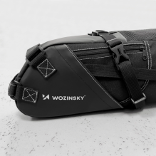 Wozinsky spacious bicycle saddle bag saddle bag large 12l black (WBB9BK)