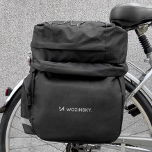 Wozinsky spacious bike bag 60 l for the trunk (rain cover included) black (WBB13BK)