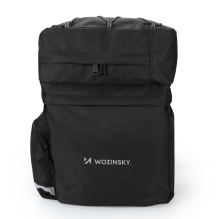 Wozinsky spacious bike bag 60 l for the trunk (rain cover included) black (WBB13BK)