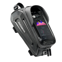 Rockbros B68-1 armored bicycle bag with phone pocket 1.7l - black