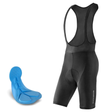 Rockbros RK2002XL bib shorts with XL pad - black