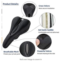 Rockbros LF047-S silicone gel bicycle seat cover size M - black