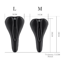 Rockbros LF047-B silicone gel bicycle seat cover size L - black