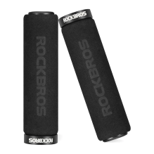 Rockbros BT1001BKBK sponge bicycle handlebar grips - black