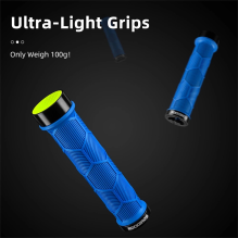 Rockbros 40720007003 bicycle grips with reflector - blue