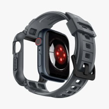 Spigen Rugged Armor Pro dėklas, skirtas Apple Watch 4/5/6/7/8/9/SE (44/45 mm) – tamsiai pilka