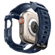 „Spigen Rugged Armor Pro“ dėklas, skirtas „Apple Watch Ultra 1/2“ (49 mm) – tamsiai mėlynas