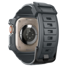 „Spigen Rugged Armor Pro“ dėklas, skirtas „Apple Watch Ultra 1/2“ (49 mm) – tamsiai pilkas