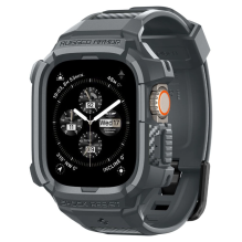 „Spigen Rugged Armor Pro“ dėklas, skirtas „Apple Watch Ultra 1/2“ (49 mm) – tamsiai pilkas