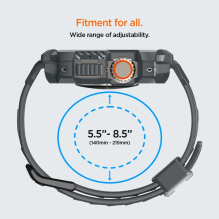 „Spigen Rugged Armor Pro“ dėklas, skirtas „Apple Watch Ultra 1/2“ (49 mm) – tamsiai pilkas